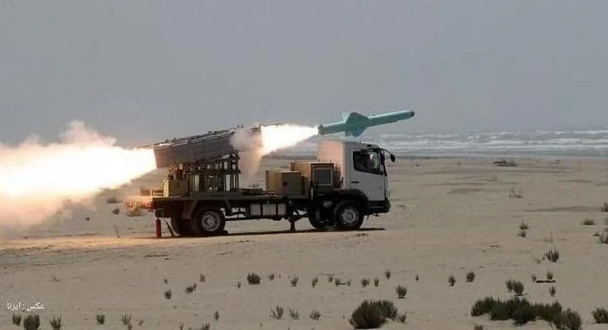 تست موشک جدید نیروی دریایی ایران در شمال اقیانوس هند