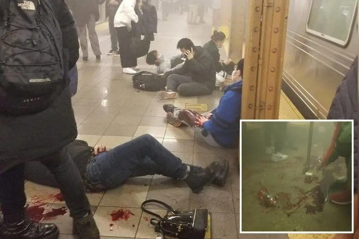 ویدئویی از تیراندازی در متروی نیویورک 