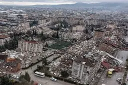 ساختمان های ترکیه یکی پس از دیگری ریزش می‌کنند! | فرار خودرو‌ها برای جان سالم به در بردن + ویدئو