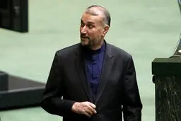 نخستین سفر  وزیر امورخارجه جدید ایران به لبنان  |  ورود عبداللهیان به فرودگاه بیروت 