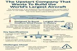 پروژه جنجالی WindRunner بدون تجربه ساخت حتی یک هواپیما
| دلیل حیرت‌انگیز ساخت بزرگ‌ترین هواپیمای تاریخ