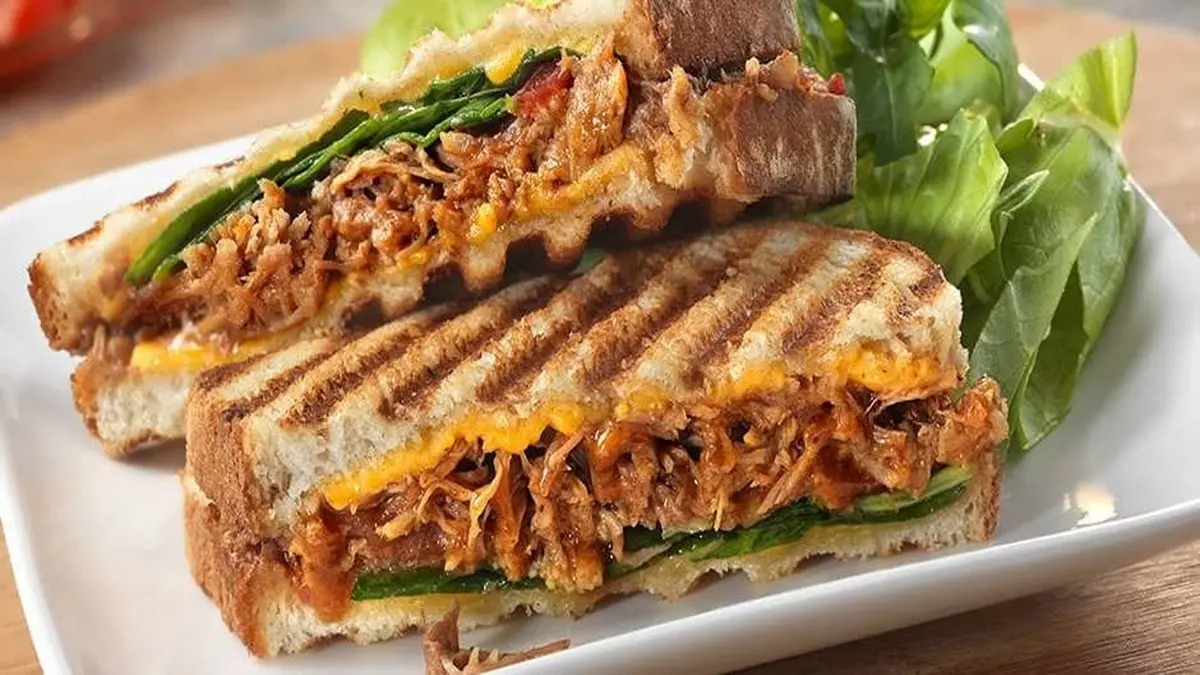 آموزش ساندویچی آسان با مرغ | طرز تهیه پنینی مرغ +ویدئو