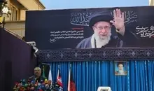 پیکر رهبر شهید انقلاب در عراق تشییع می‌شود