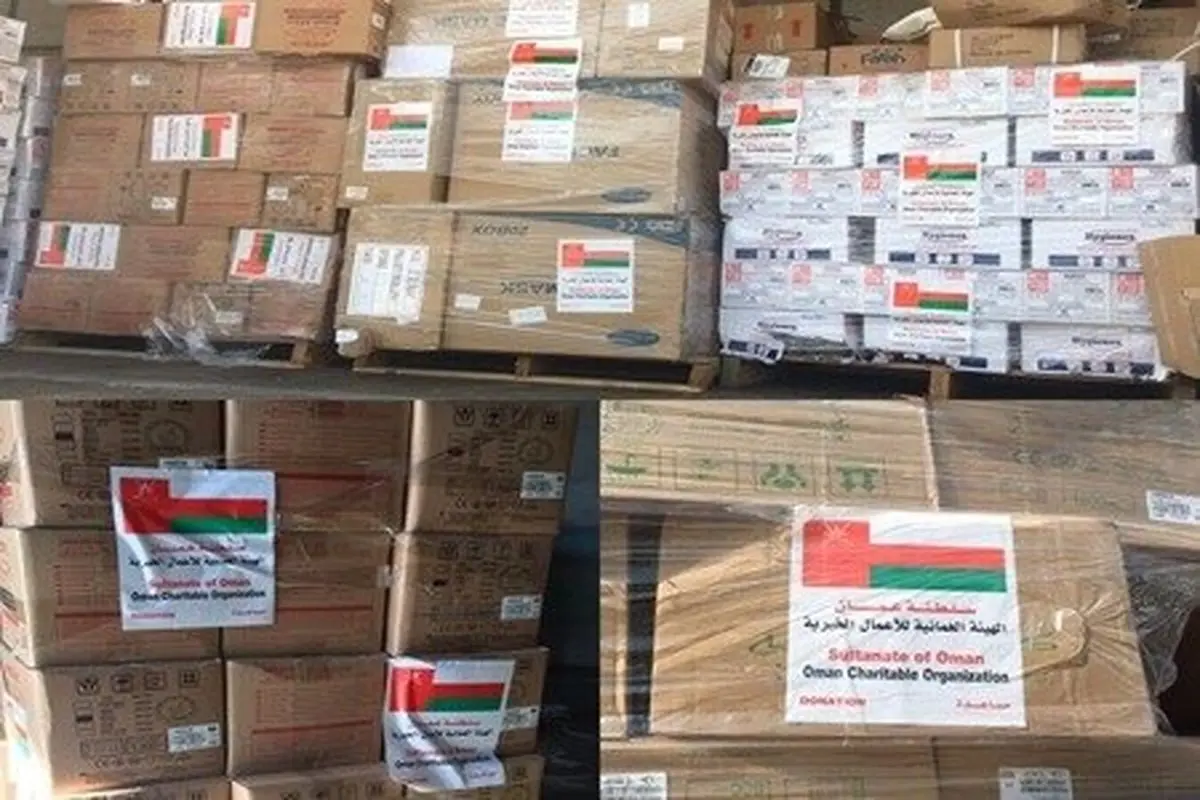 تحویل دومین محموله کمک‌های ضدکرونایی عمان به ایران