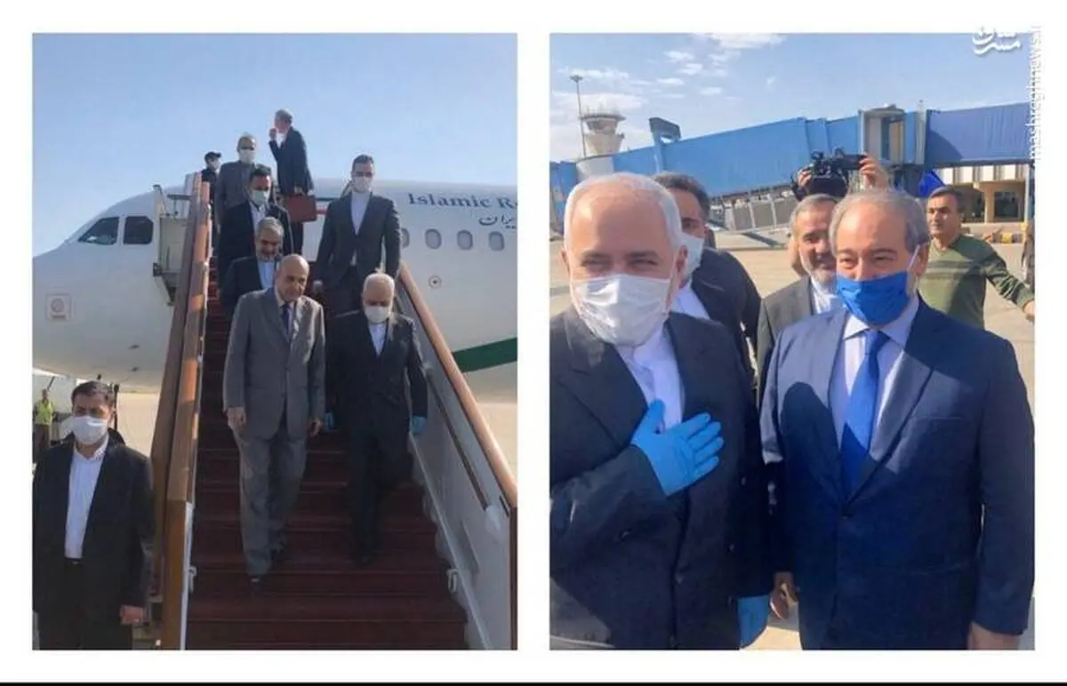 ظریف وارد دمشق شد