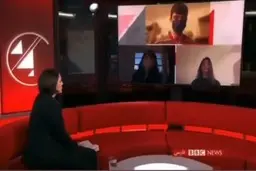 لحظه ی جنجالی بر روی آنتن شبکه ی بی بی سی که غوغا کرد! + ویدئو