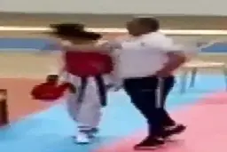 پس گردنی مربی تکواندو به دختر جوان | واکنش فدراسیون