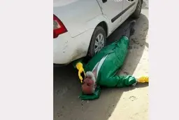 عکسی از امام جمعه آبادان در روزهای کرونایی