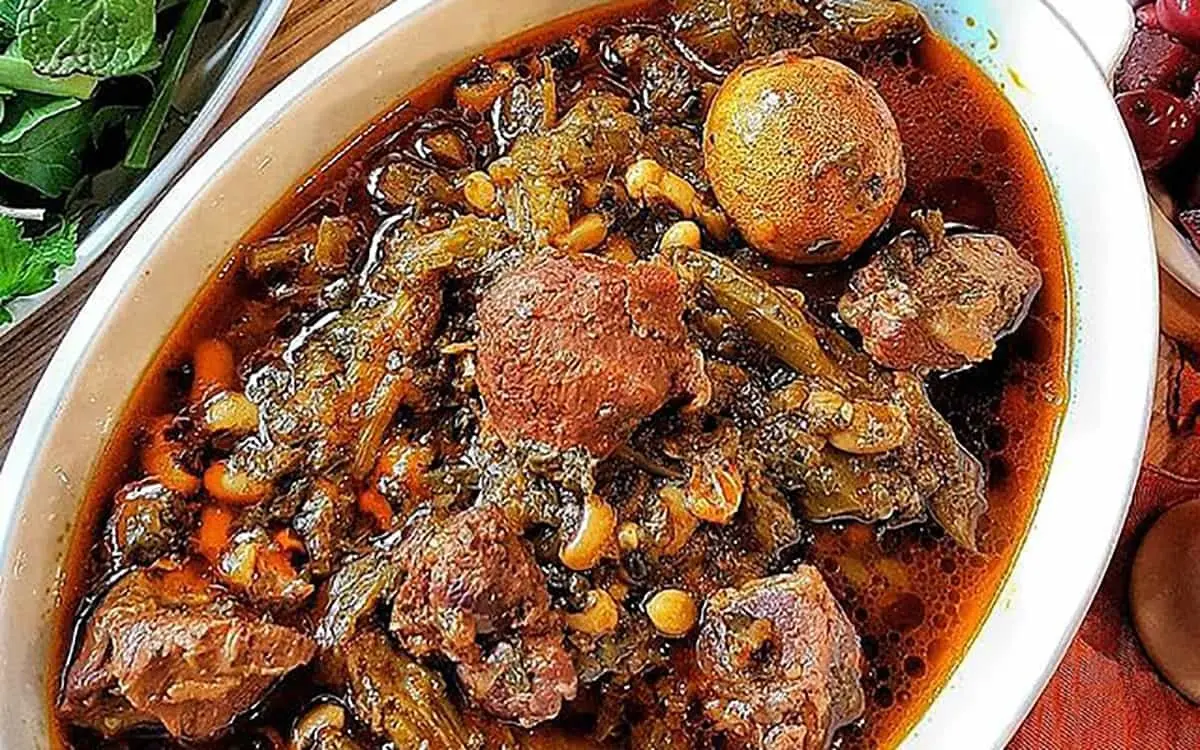 یه خورشت کرفس متفاوت با عطر و طعم قیمه | طرز تهیه خورش کرفس قرمز +ویدئو