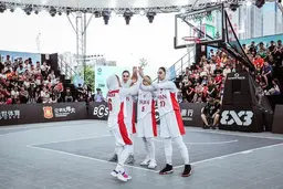 برتری تیم بسکتبال سه نفره بانوان مقابل قطر با ۱۸ اختلاف امتیاز 