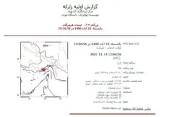 فرماندار قشم: زلزله لافت خسارتی نداشت 