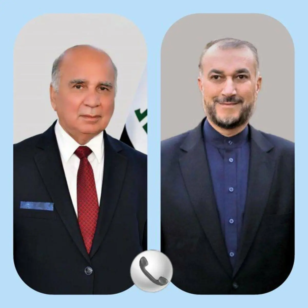 عیادت تلفنی امیرعبداللهیان از وزیر خارجه کرونایی عراق 