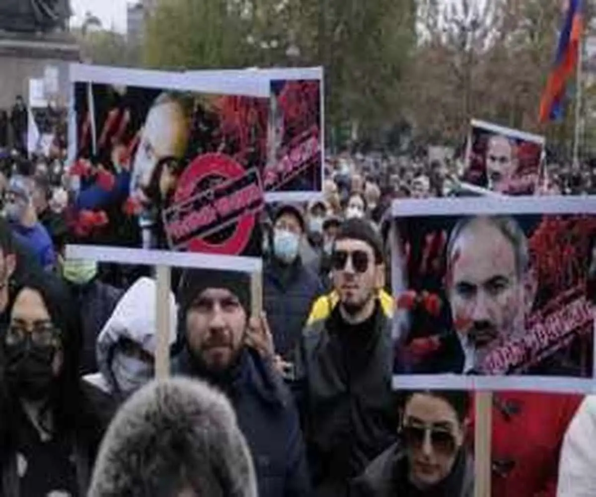 معترضان | خیابان های ایروان مسدود شد
