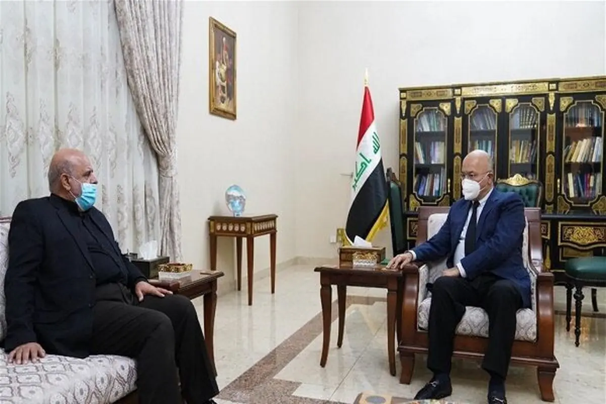 رئیس‌جمهور عراق و سفیر ایران در بغداد با یکدیگر دیدار کردند