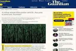 گاردین مطلبی منتشر کرده که تمامش را یک ربات نوشته