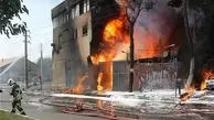 حادثه در کارخانه شیر پاستوریزه تهران | آتش‌سوزی صبحگاهی ۱۰ مصدوم برجای گذاشت +ویدئو