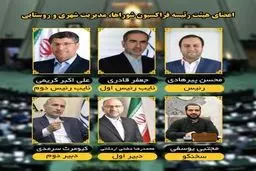 فراکسیون مدیریت شهری مجلس یازدهم، هیئت رئیسه خود را شناخت