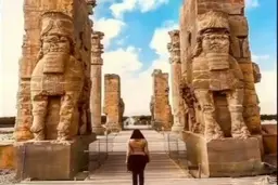پارکور در تخت جمشید! + ویدئو