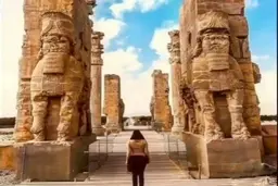 پارکور در تخت جمشید! + ویدئو