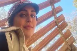 الناز شاکردوست درحال صعود به قله+عکس