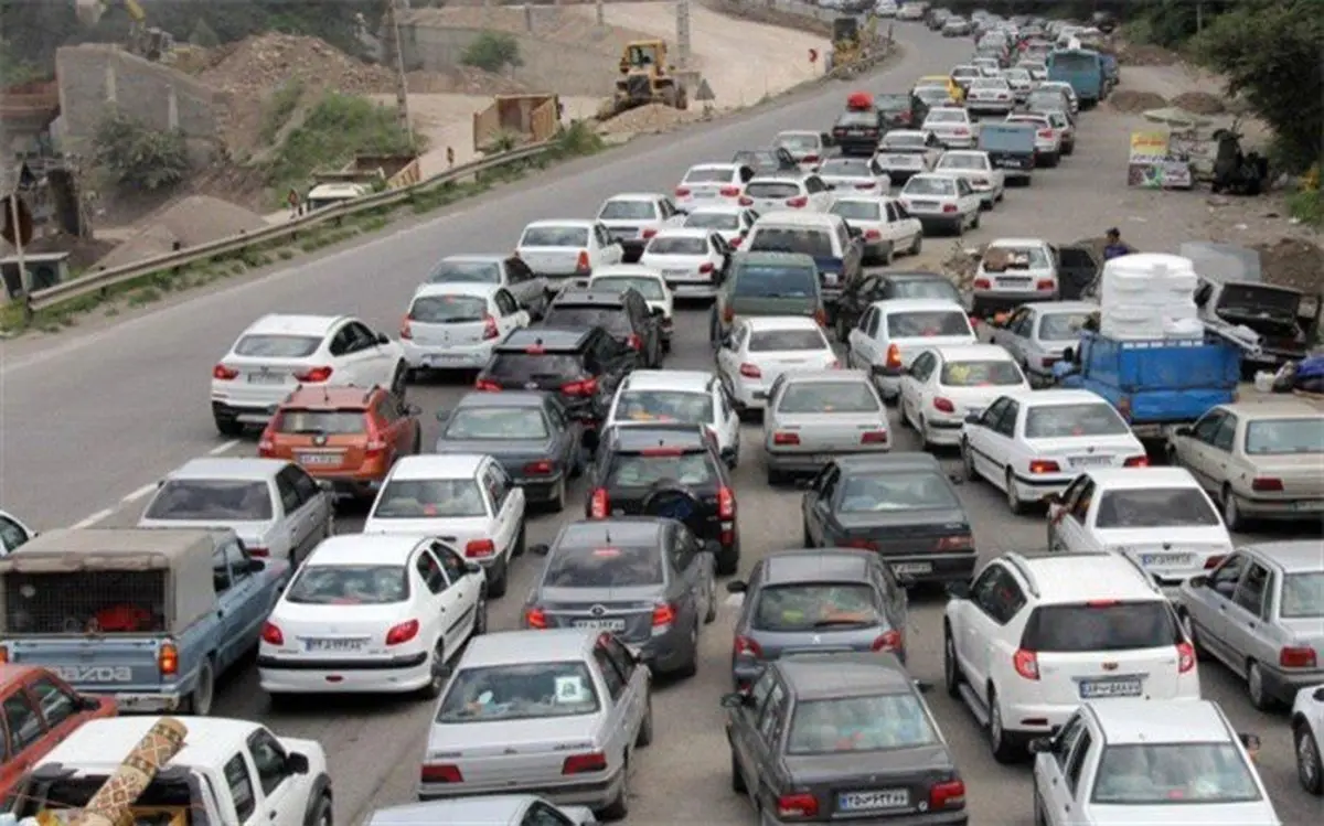 گزارش پلیس راهور از ترافیک سنگین در آزادراه قزوین