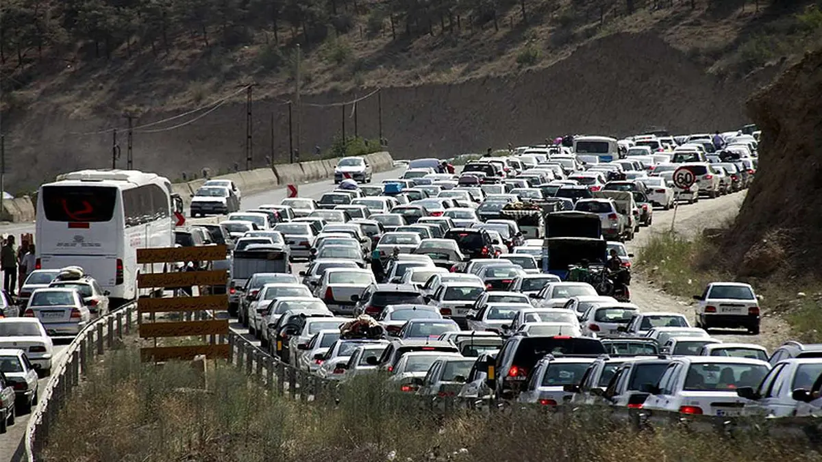 
 ترافیک سنگین و پرحجم در محورهای شرق استان تهران

