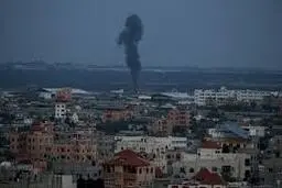 اسرائیل بار دیگر نوار غزه را هدف قرار داد 