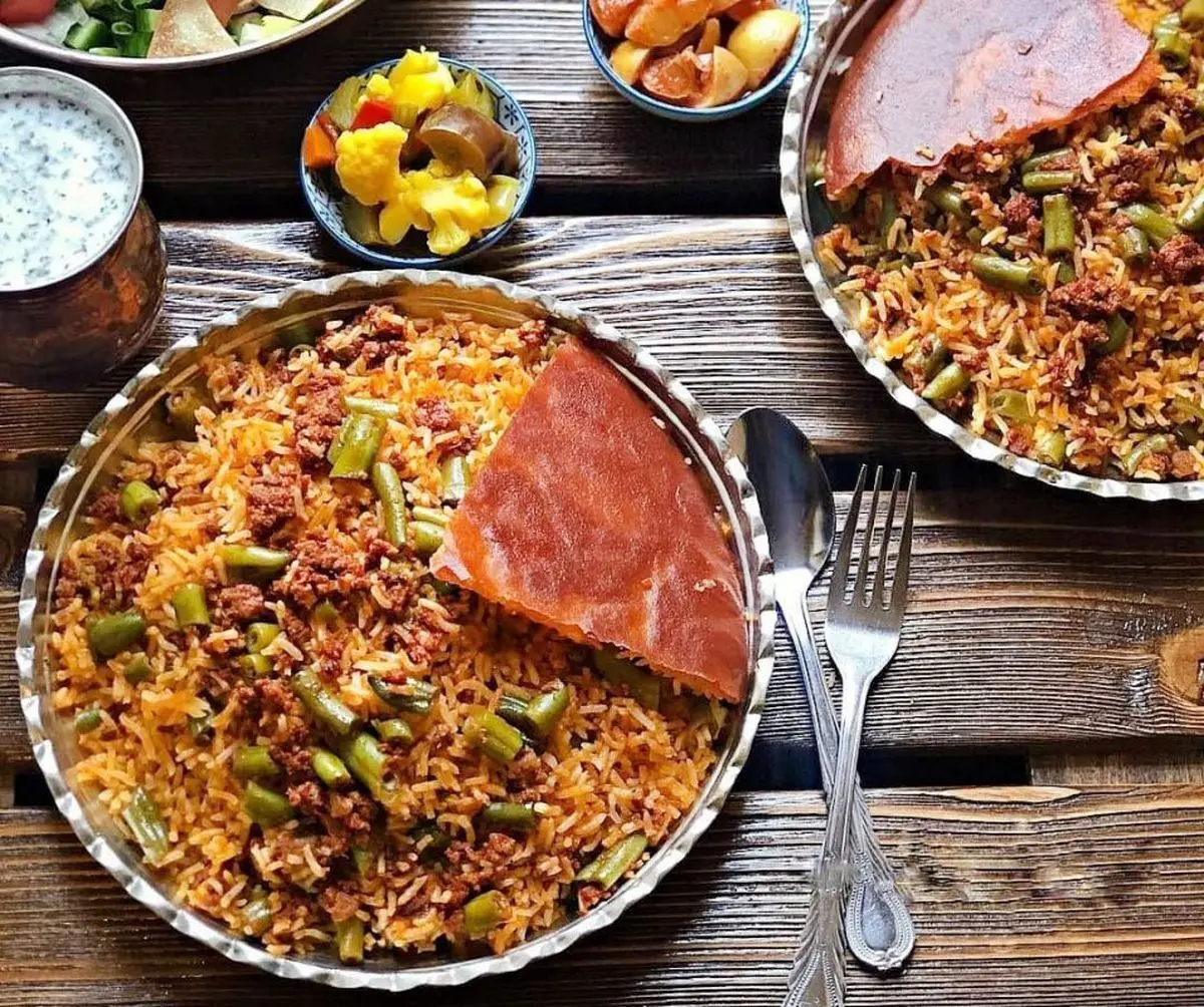 یک غذای خیلی خوشمزه | لوبیا پلو رو این مدلی بپز!