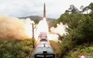 
شلیک موشک کره‌شمالی از روی قطار
