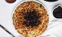 ناهار عدس پلو با کشمش و گوشت درست کن به روش سرآشپز| طرز تهیه عدس پلو مجلسی با گوشت و کشمش پلویی + نکات خاص