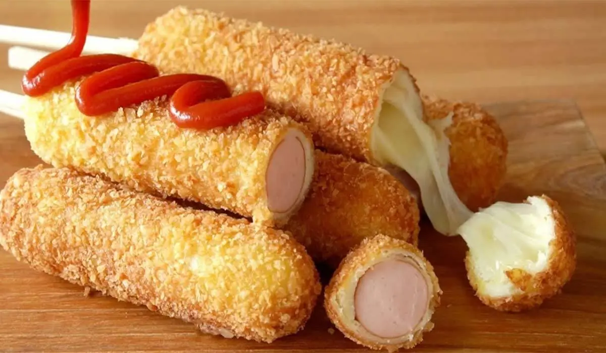 ترفند تهیه کورن‌داگ ژاپنی | تماشای یک دستور ساده و خوشمزه +ویدئو