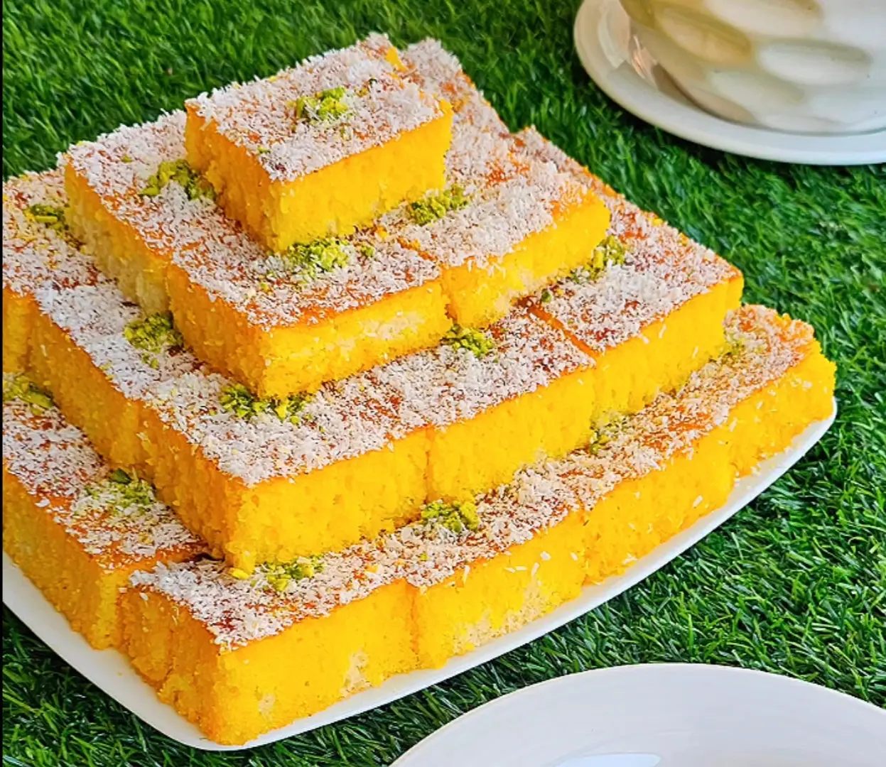 کیک باقلوای آجیلی؛ طعمی مثل شیرینی‌های لوکس ترکیه‌ای| کیک باقلوای آجیلی؛ ترکیب عطر هل و زعفرون با بافتی رویایی