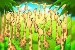 تست بینایی | فقط یک نابغه می تواند مار را در این جنگل پیدا کند؟ + پاسخ