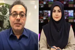 تیپ جنجالی مجری صدا و سیما در کنار همسر مشهورش + عکس