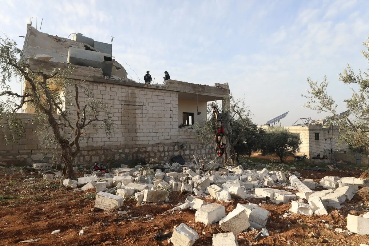 خانه‌ای که رهبر داعش در آن کشته شد+ویدئو
