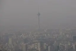  تهران در حصار دود | وضعیت بنفش آلودگی هوا در منطقه ۱۹ تهران!