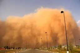 ظهر امروز | لحظه هولناک هجوم طوفان خاک به ثلاث‌ باباجانی+ویدئو 