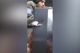 خوش‌شانس‌ترین سرباز جنگ اوکراین و روسیه+ویدئو 