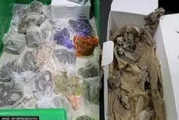 پیداکردن ده‌ها مار و مارمولک در زیر لباس مسافر!
