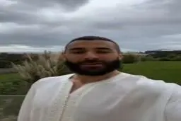 تبریک عید فطر به زبان عربی از طرف کریم بنزما+ویدئو 