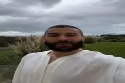 تبریک عید فطر به زبان عربی از طرف کریم بنزما+ویدئو 