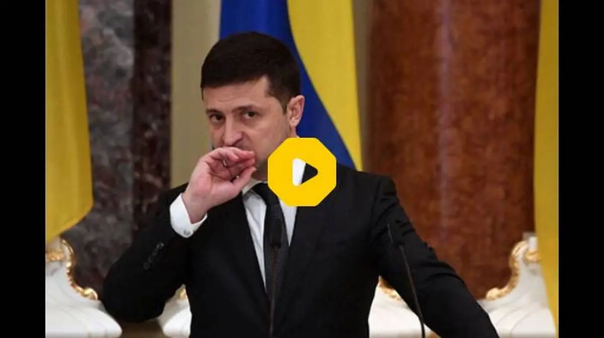  ویدیویی جنجالی از خودتحقیری رییس جمهور اوکراین مقابل پوتین!+ ویدئو