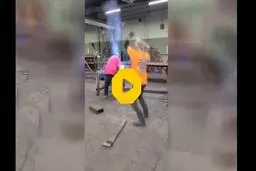شوخی تلخ در کارگاه که باعث سکته قلبی قربانی شد + ویدئو 