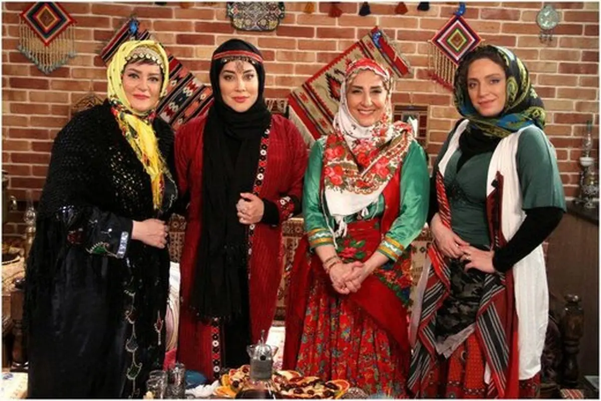  زنان بازیگر با لباس‌های محلی در «شام ایرانی»