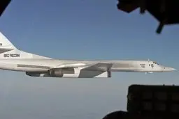 تعقیب بمب افکن‌های روسی توسط جنگنده های اروپایی در دریای بالتیک