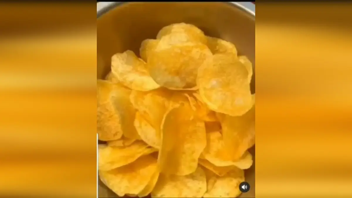 ترفندی برای درست کردن چیپس سه سوته در منزل+ویدئو 