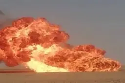 حادثه در خط لوله انتقال نفت در خوزستان + ویدئو