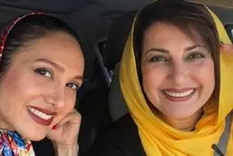 فاطمه گودرزی در کنار دخترش