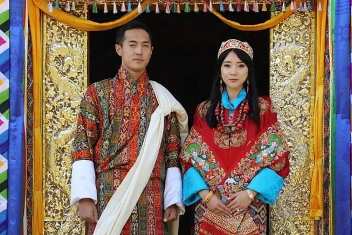 تصاویر ازدواج خواهرملکه بوتان با برادر پادشاه 