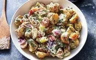 طرز تهیه سالاد سیب زمینی برشته | یک میان وعده یا عصرانه جذاب